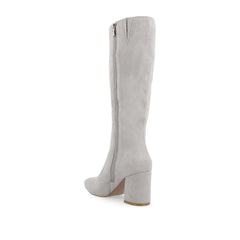 Grey Faux Suede