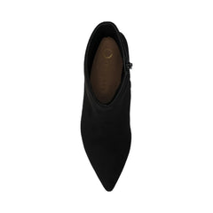 ARELY Pointed Toe Booties in Black Suede