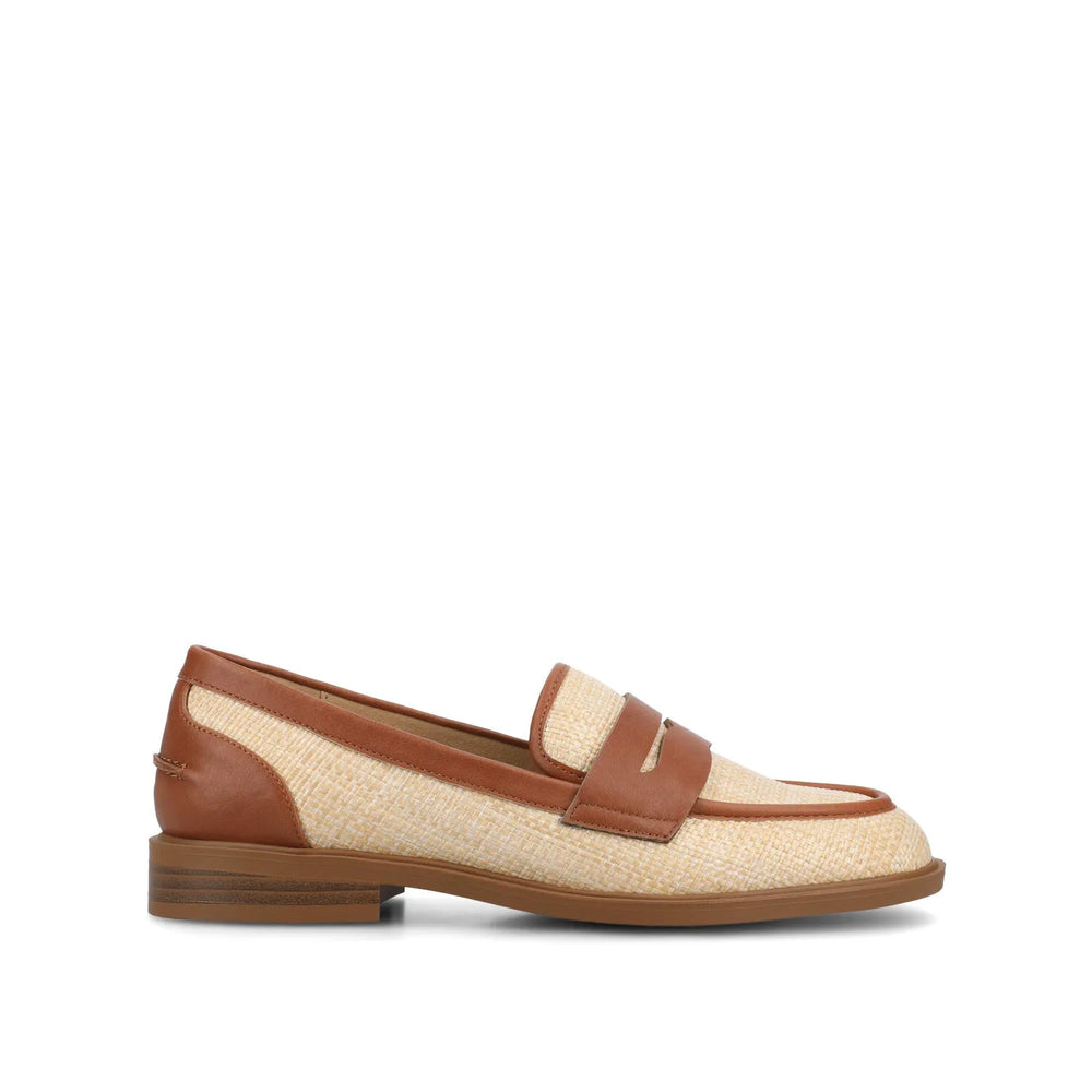 Cognac/Natural Raffia