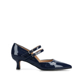 Carnation Mary Jane Pumps in Wide - Navy