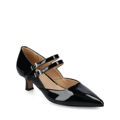 CARNATION MARY JANE PUMPS - Patent Black