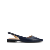 Daphne Ballet Flats in Navy Nubuck Tweed
