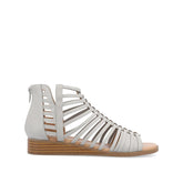 Delilah Wide Gladiator Sandals in Grey