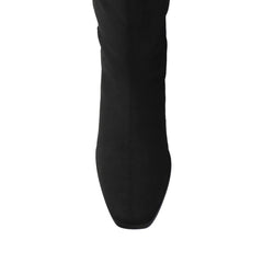 Black Faux Suede