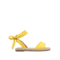 Emelie Multi Strap Espadrille Sandals in Yellow2 Faux