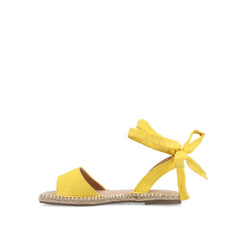 Emelie Multi Strap Espadrille Sandals in Yellow2 Faux
