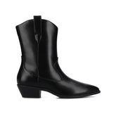 FRITZIE WESTERN ANKLE BOOTIES - Black