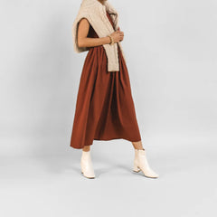 HAYLINN SQUARE TOE BOOTIES - White Patent