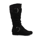 Black Faux Suede