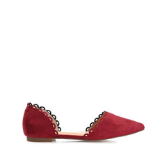 JEZLIN D'ORSAY FLATS IN FAUX SUEDE - Wine