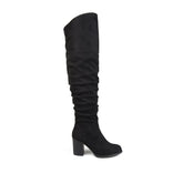 Black Faux Suede