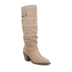 Kaleah Wide Calf Slouchy Knee-High Boot - Taupe