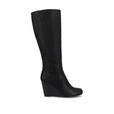 Langly Knee-High Boots in Vegan Leather - Black