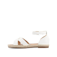 LYDDIA Espadrille Sandals in Wide - White