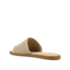 PRISILLA SLIDE SANDALS IN STATEMENT - Champagne