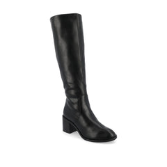 Romilly Knee-High Boots in Vegan Leather - Black