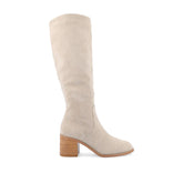 Romilly Knee-High Boots in Vegan Leather - Stone
