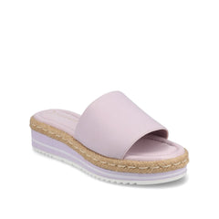 ROSEY Espadrille Wedge Heel Sandals in Statement Wide - Lilac