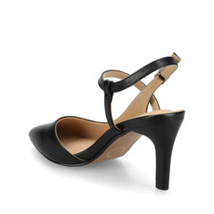 Scipio Crossover Ankle Strap Pumps - Black