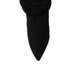 Sonnet Slouchy Boots in Wide Calf - Black