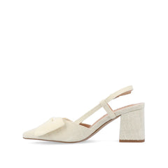 TAILYNN Wide Block Heel Pumps - Cream