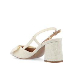 TAILYNN Wide Block Heel Pumps - Cream
