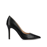 VENUS Stiletto Dress Pump Heels - Black PU