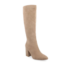 Beige Faux Suede
