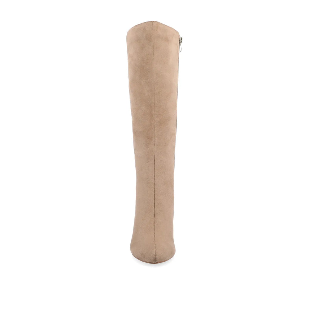 Beige Faux Suede