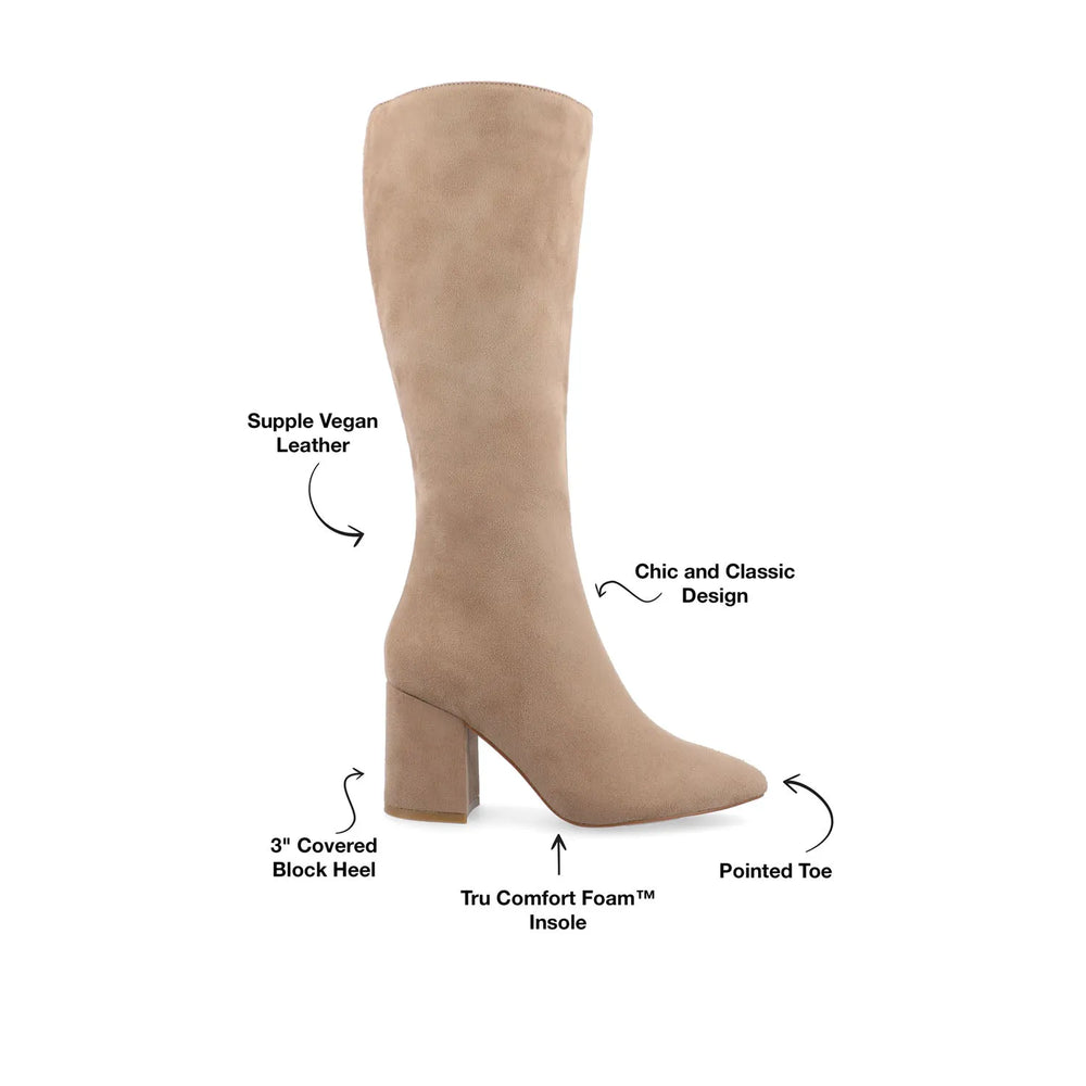 Beige Faux Suede