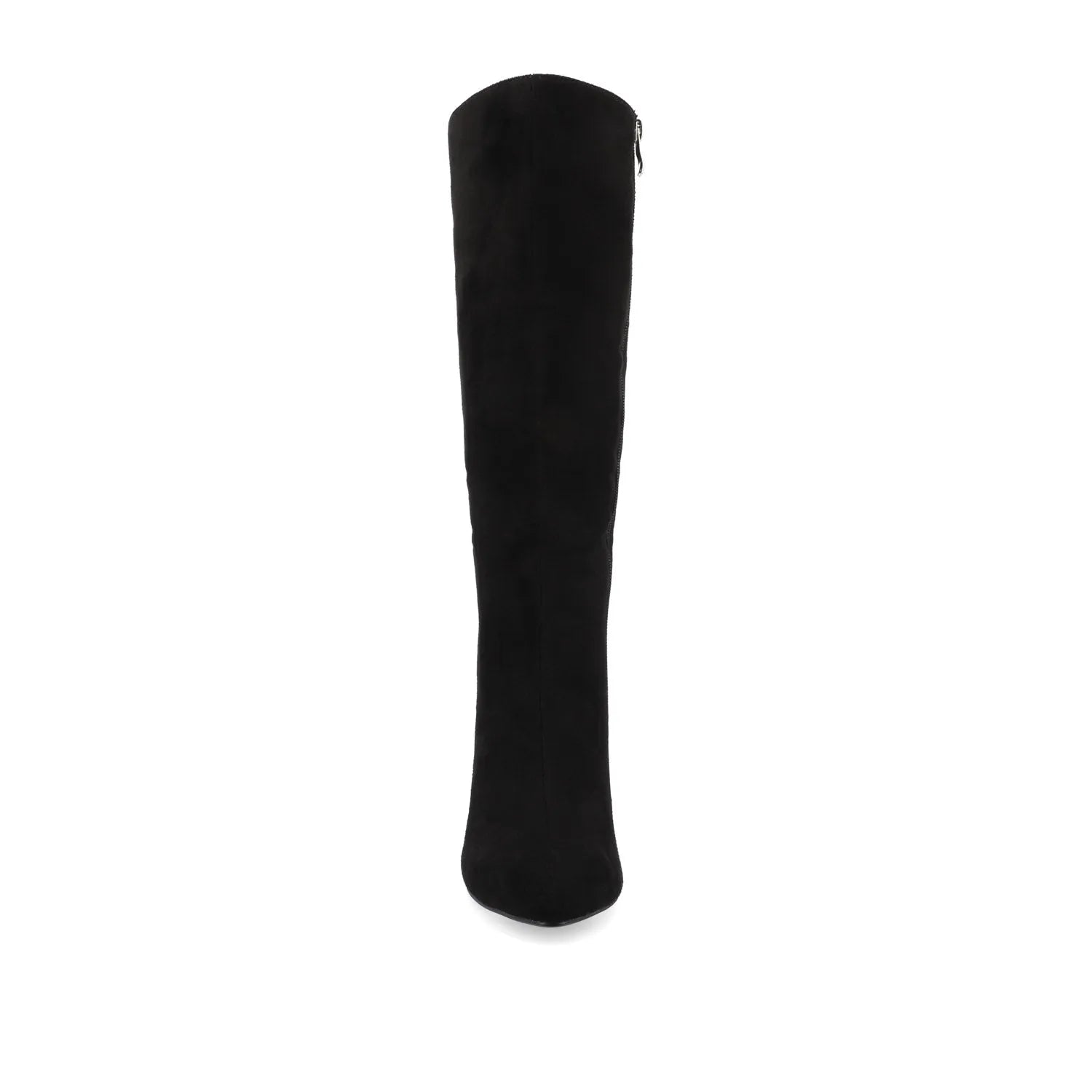 AMEYLIA Knee-High Boots in Black Faux Suede