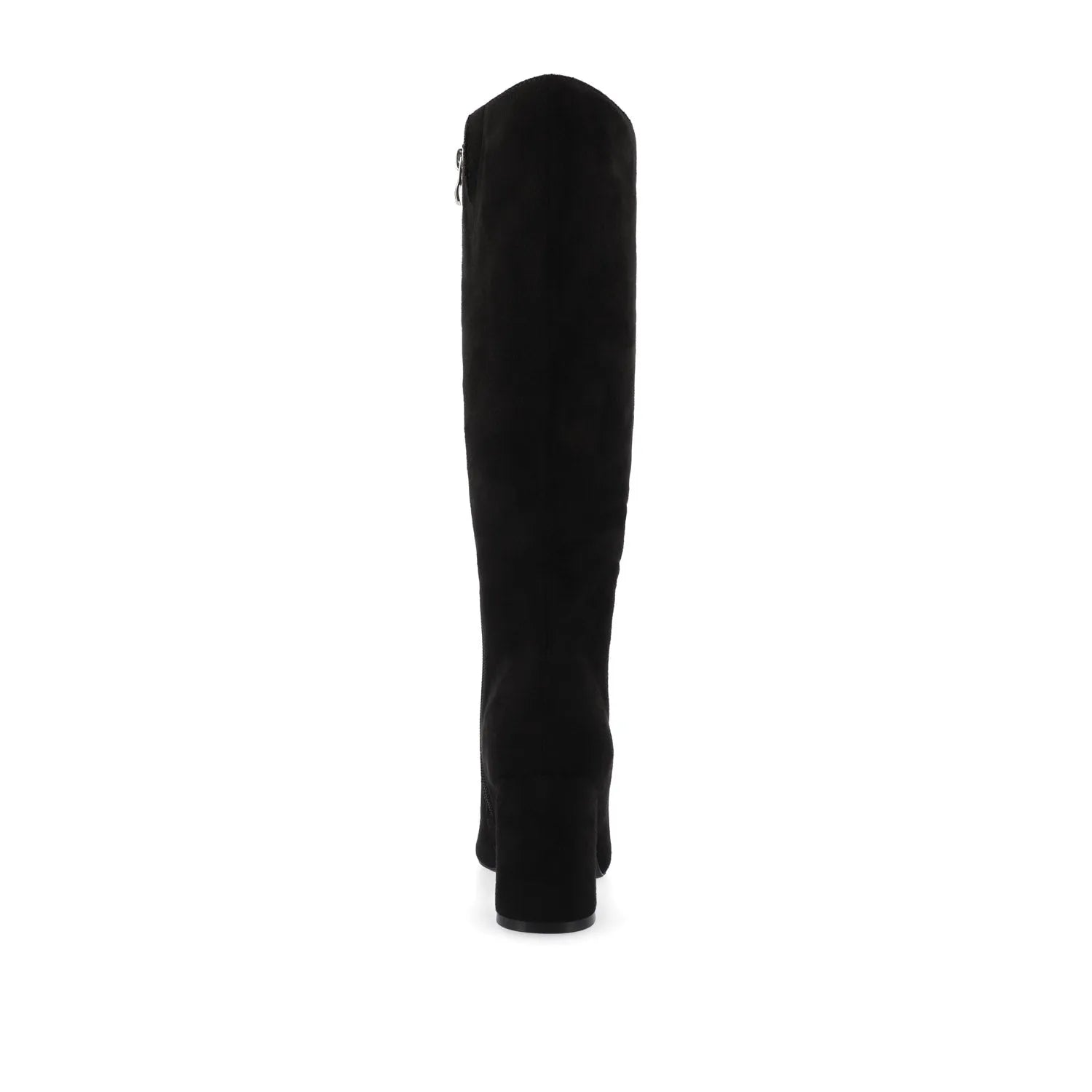 AMEYLIA Knee-High Boots in Black Faux Suede