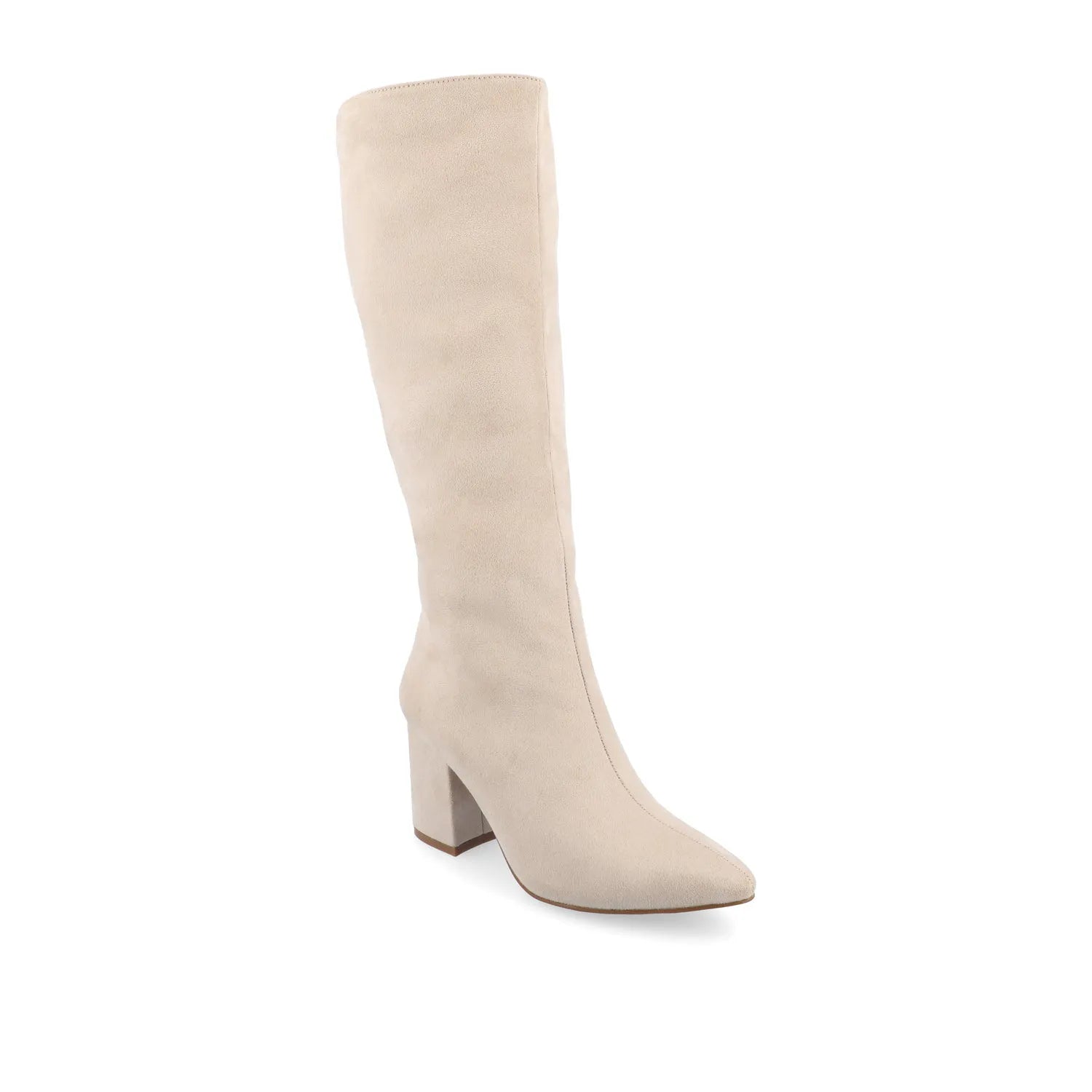 Bone Faux Suede