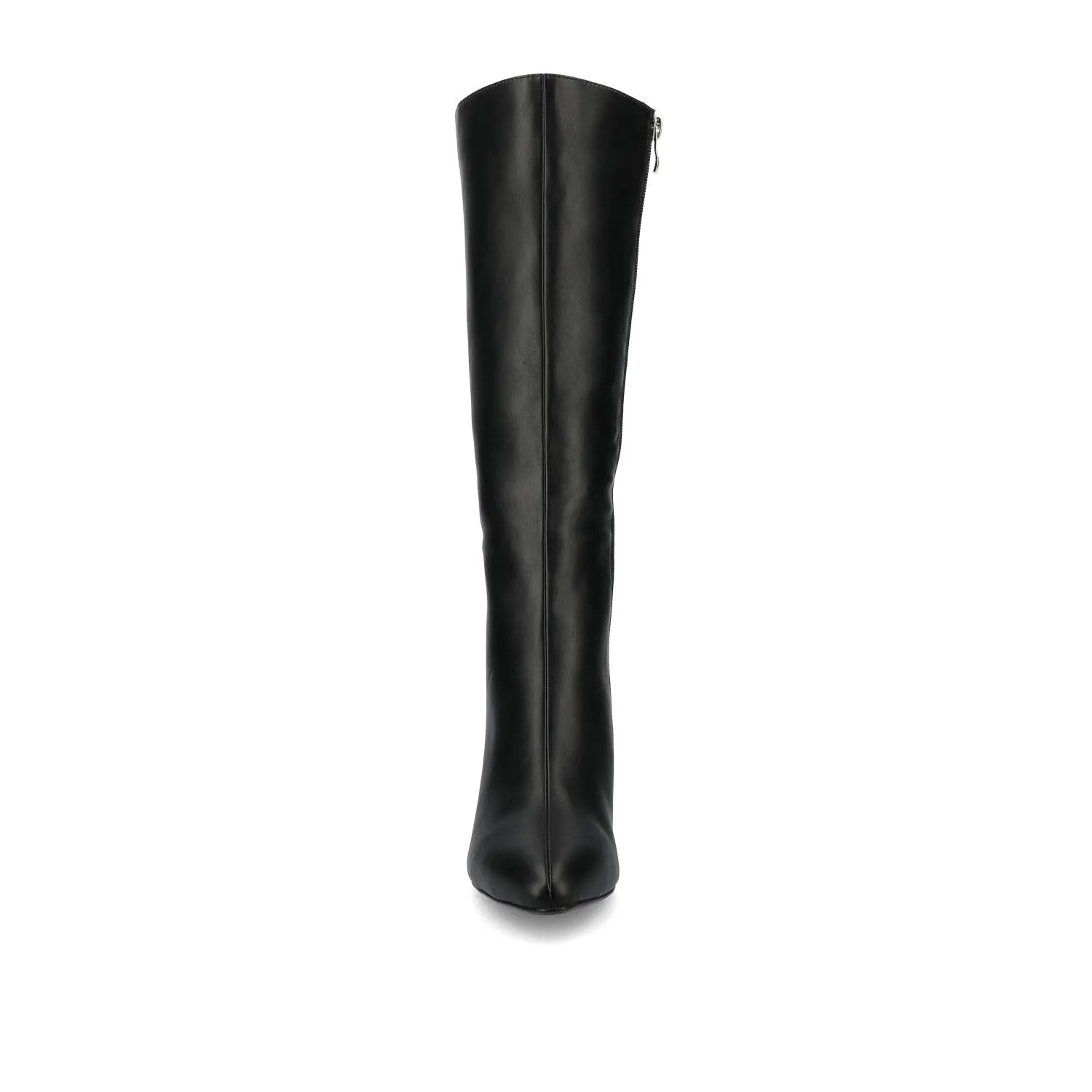 AMEYLIA Vegan Leather Knee-High Boots in Black