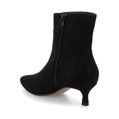 ARELY Pointed Toe Booties in Black Suede