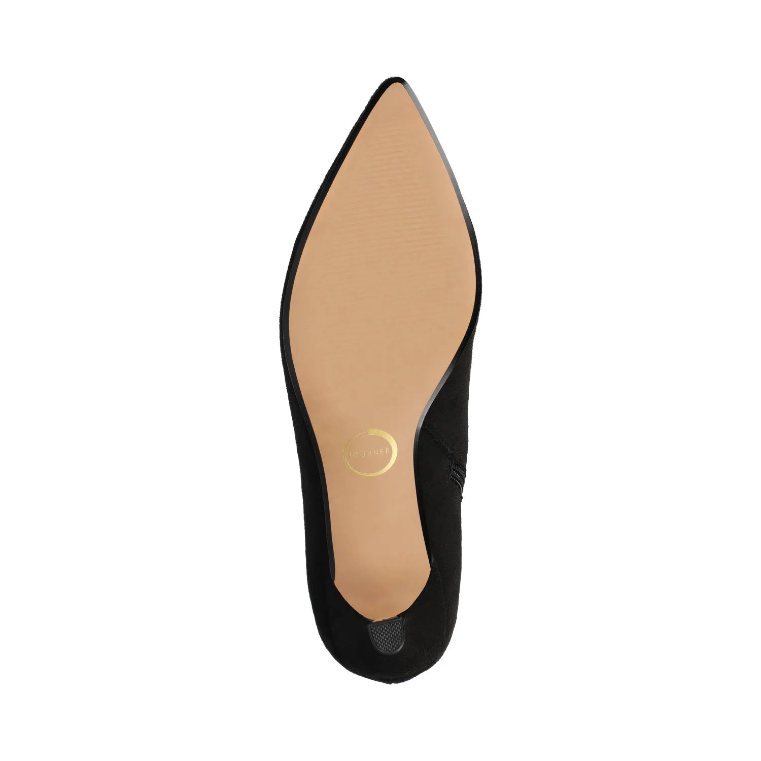 ARELY Pointed Toe Booties in Black Suede