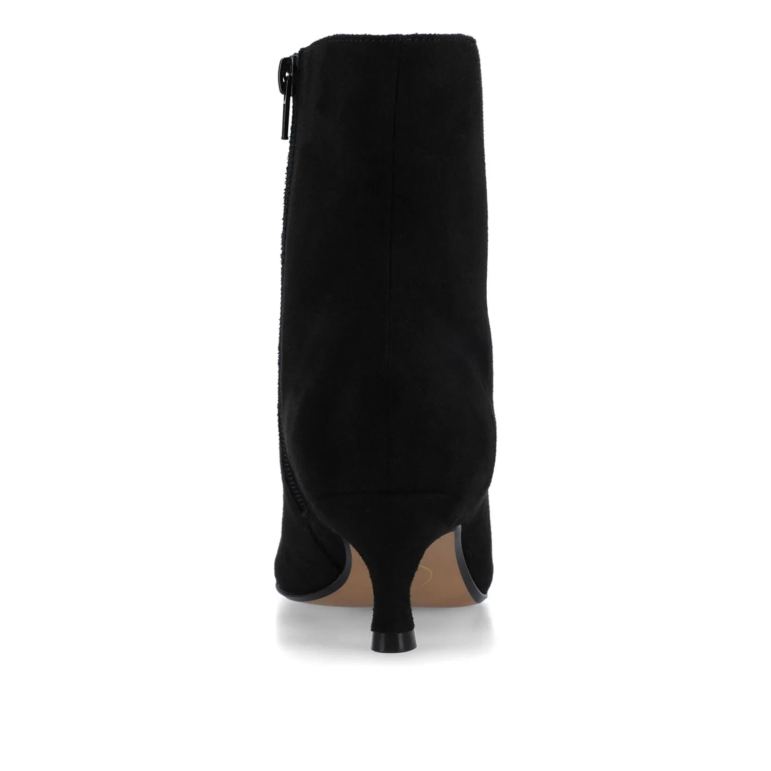 ARELY Pointed Toe Booties in Black Suede