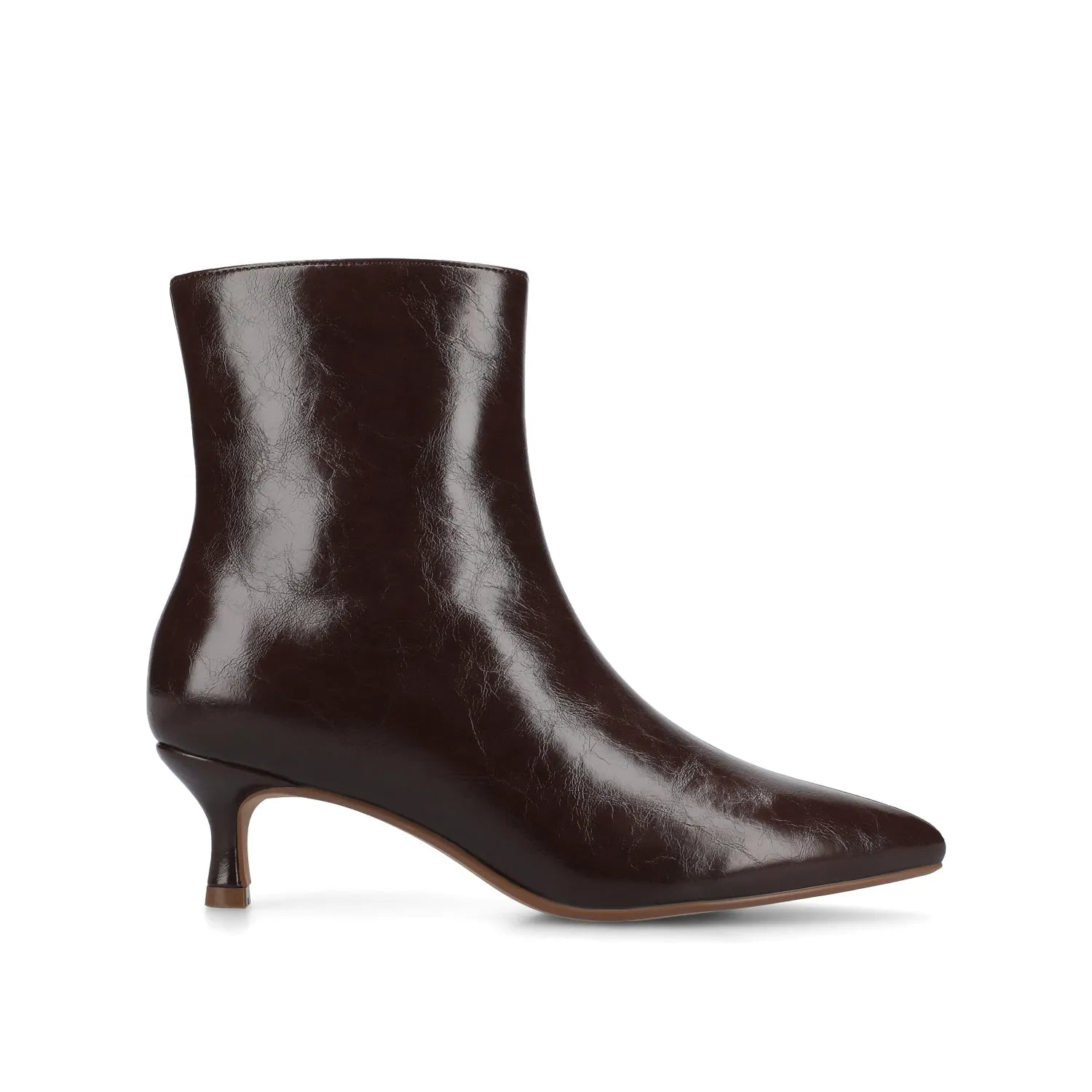 Chocolate Pointed Toe Booties