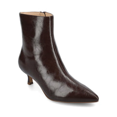 Chocolate Pointed Toe Booties