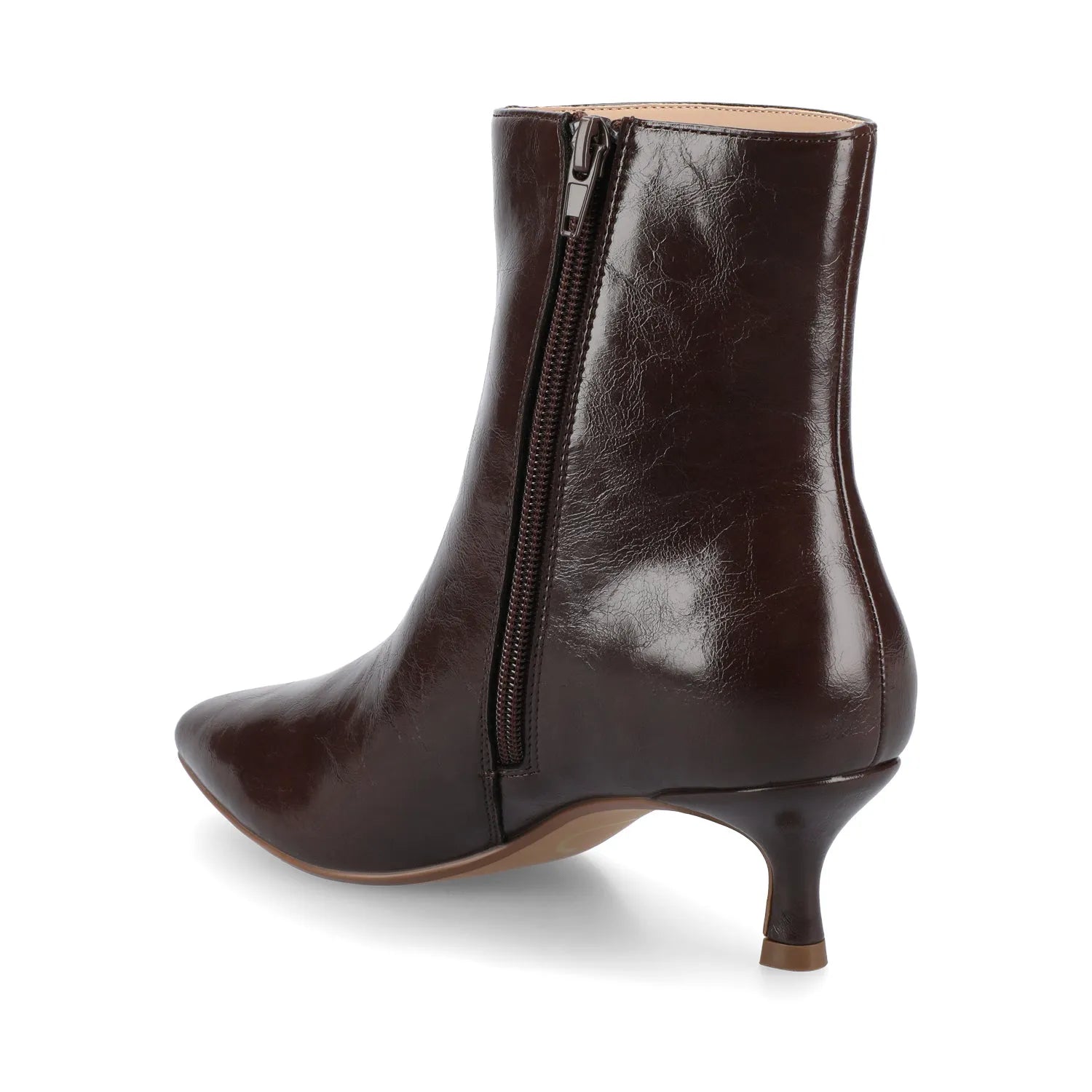 Chocolate Pointed Toe Booties