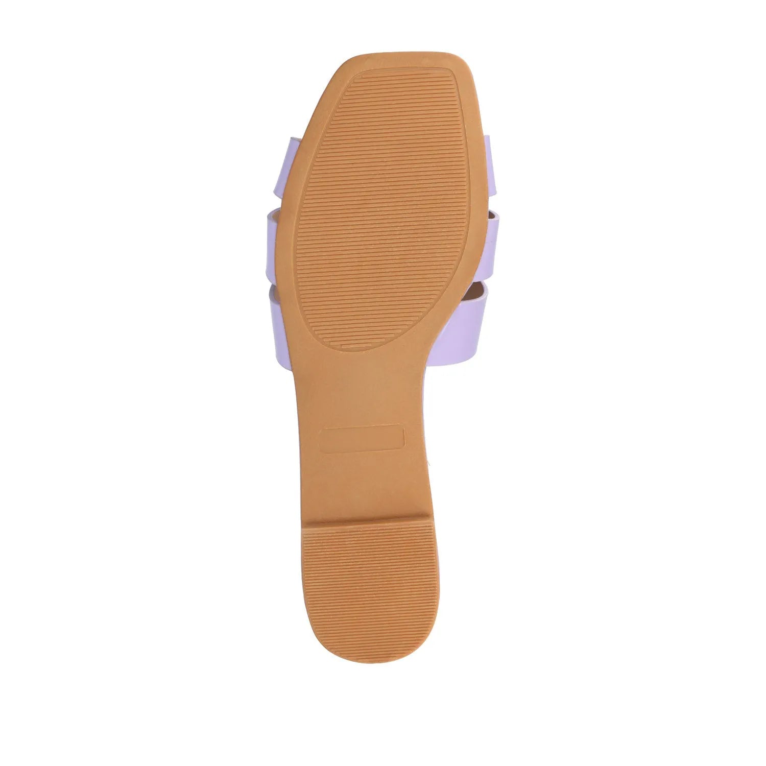ARRINA Statement Patent Slide Sandals in Wide - Lilac Patent