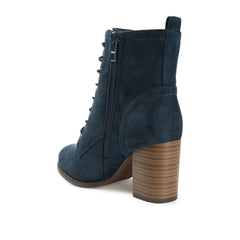 Navy Faux Suede
