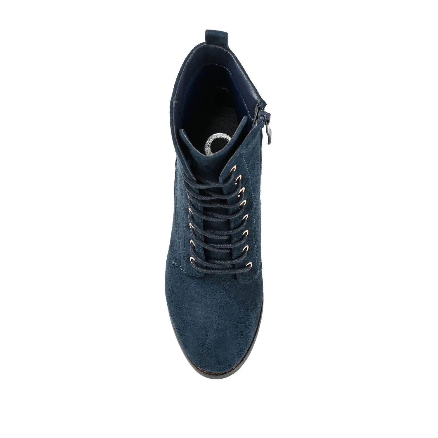 Navy Faux Suede