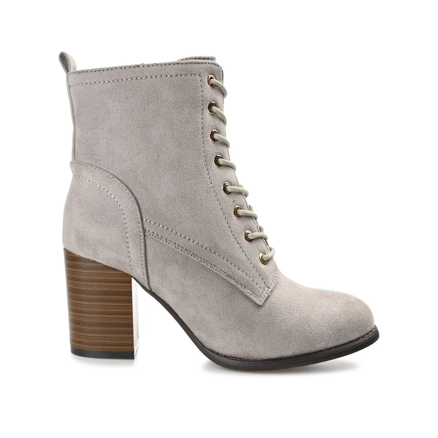 Grey Faux Suede