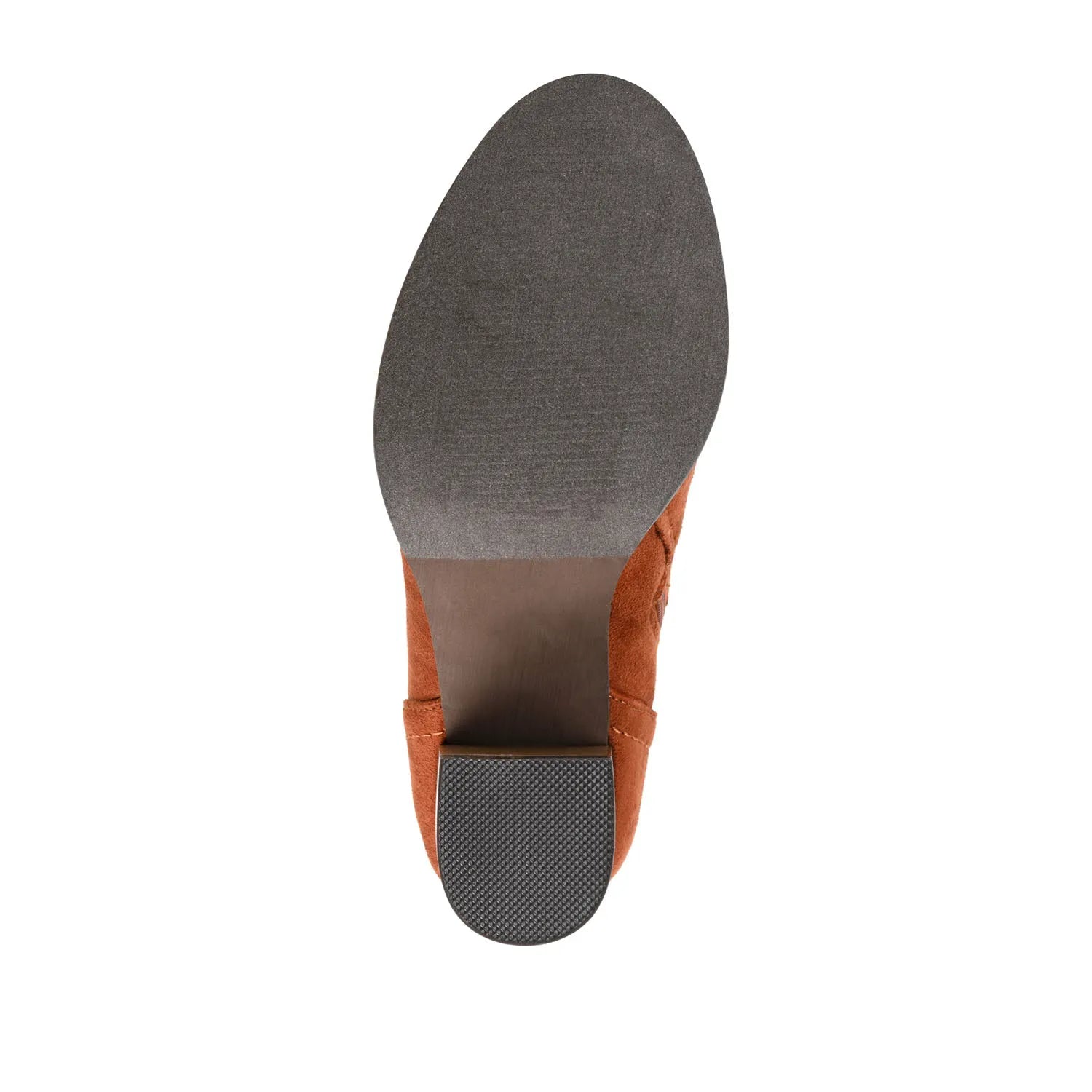 BAYLOR LACE-UP BOOTIES IN WIDE - Rust Faux Suede