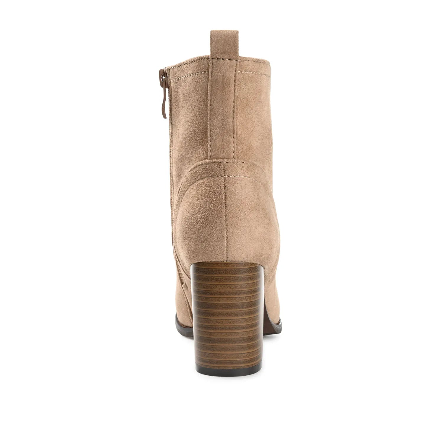 BAYLOR Lace-Up Booties in Wide - Taupe Suede