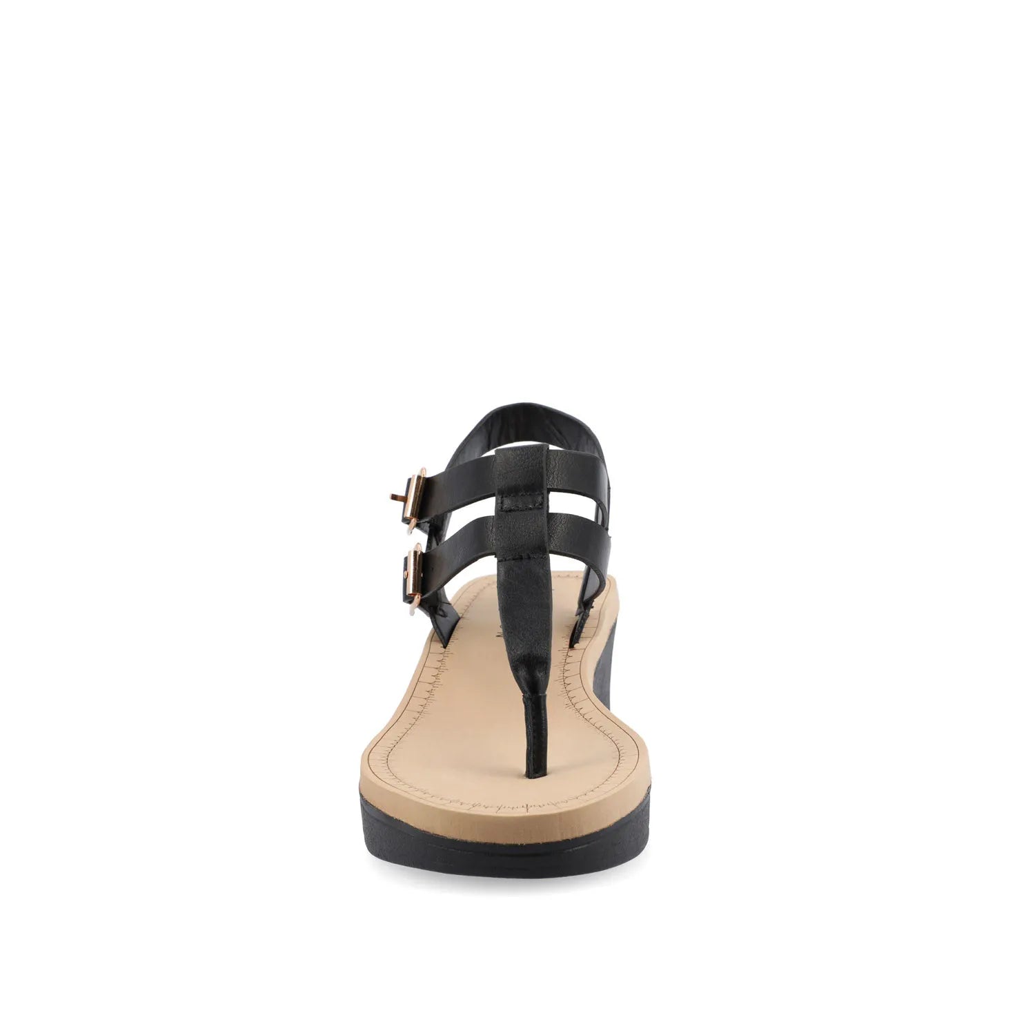 BIANCA Wedge Heeled Sandals in Classic Colors - Black