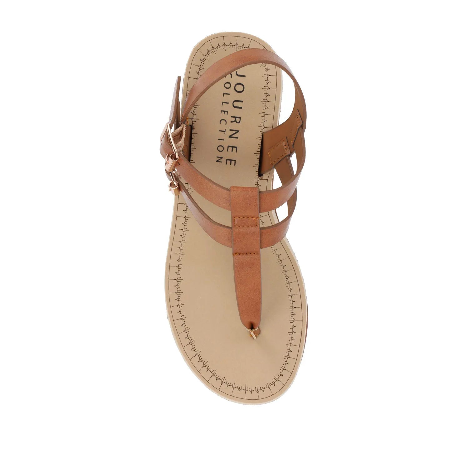 Bianca Wedge Heeled Sandals in Vegan Leather - Tan