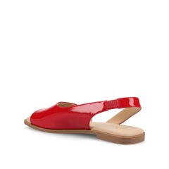 Brinsley Cutout Patent Sandals in Red