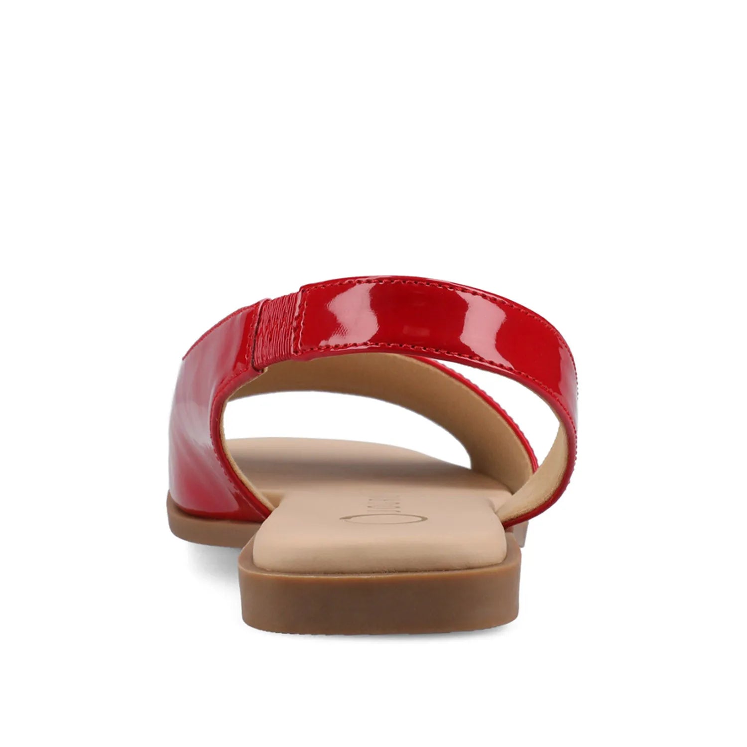 Brinsley Cutout Patent Sandals in Red